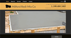 Desktop Screenshot of milfordredimix.com